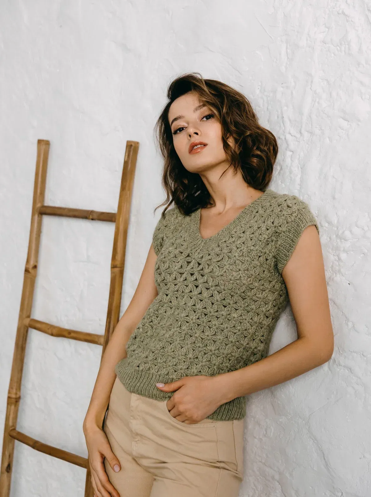 Little Jasmin vest - Green