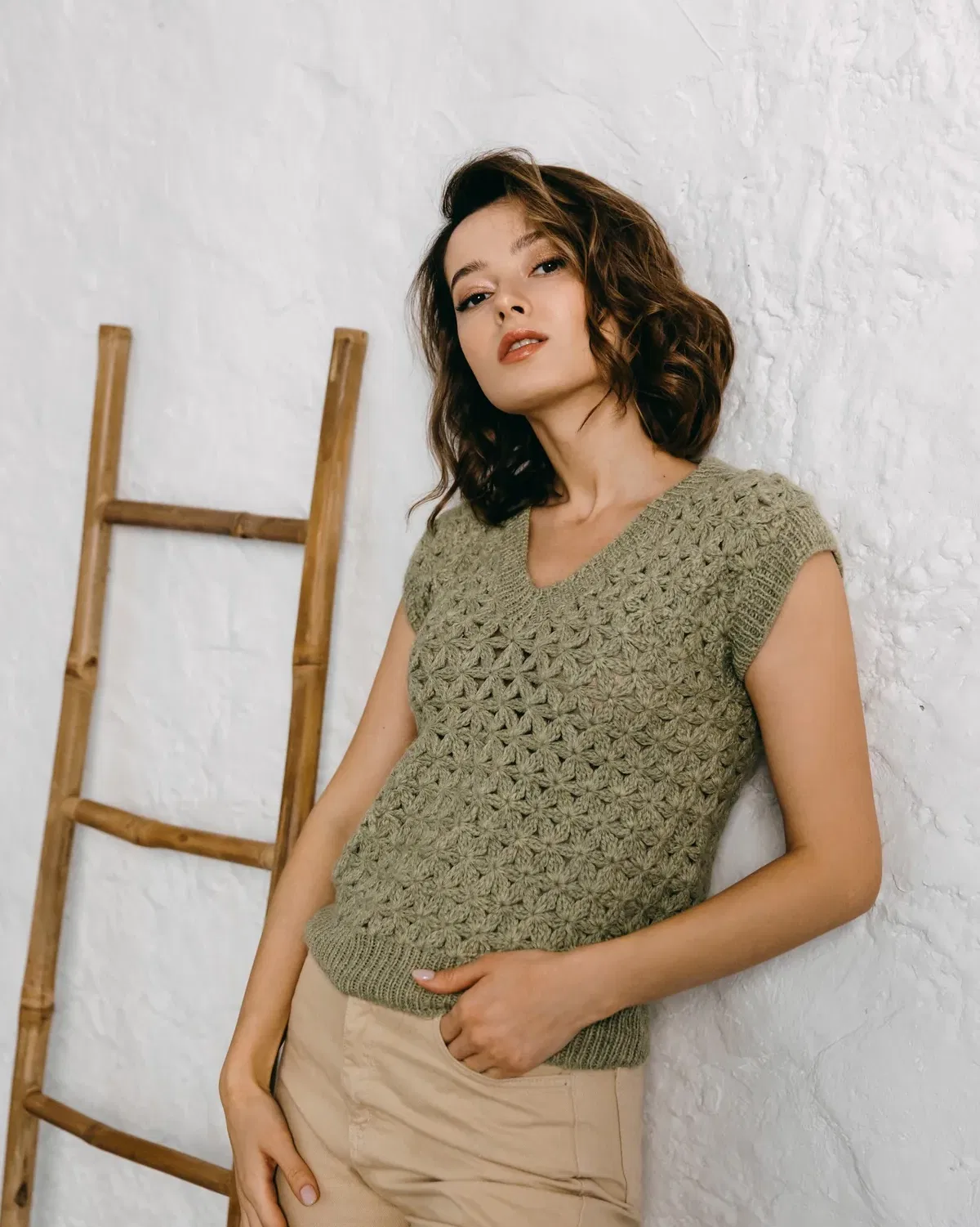 Little Jasmin vest - Green