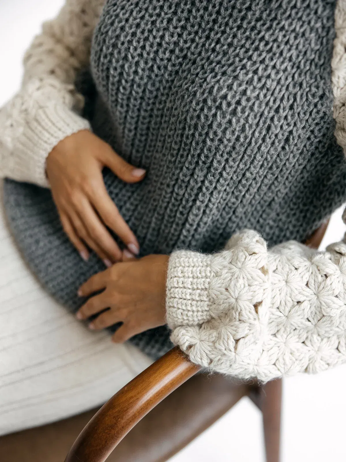 ita ito knitwear femme woman pul sweater quechua baby alpaga gris gray blanc 009