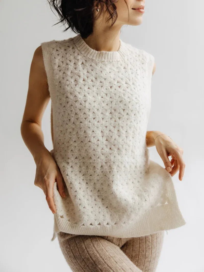 Jasmine Vest - White