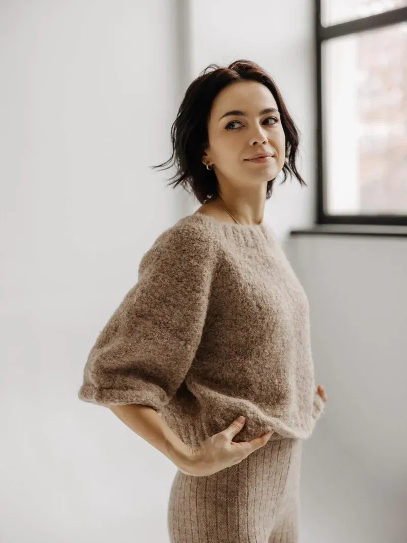 Jasmine Sweater - Light Brown