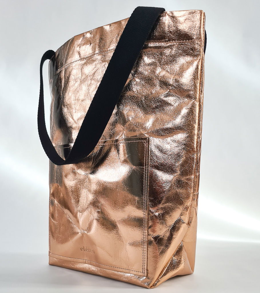 Sustainable Washable Paper Tote Bag - Rosegold - etéreo - Swiss Impact ...