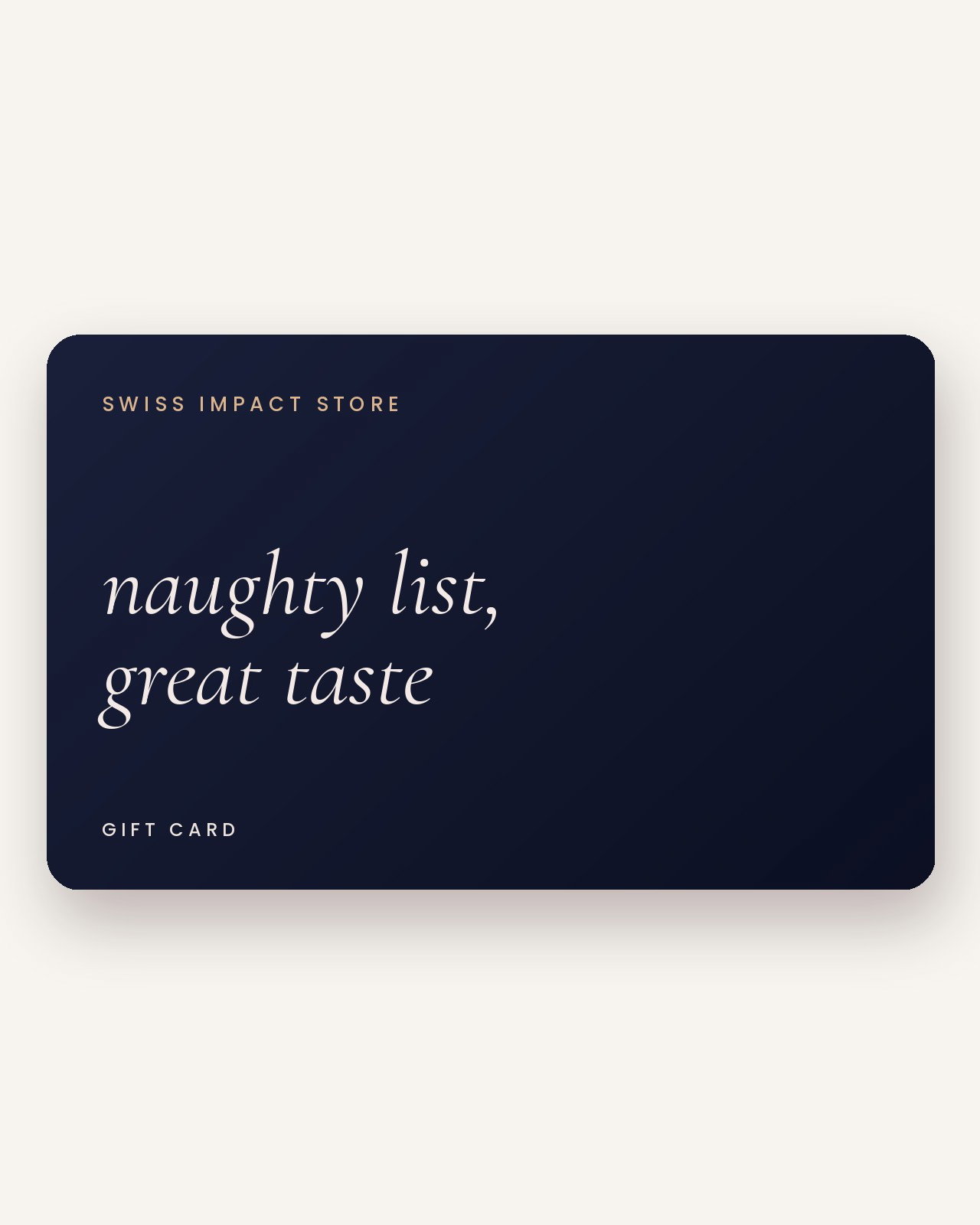 SiS Holiday Gift Card