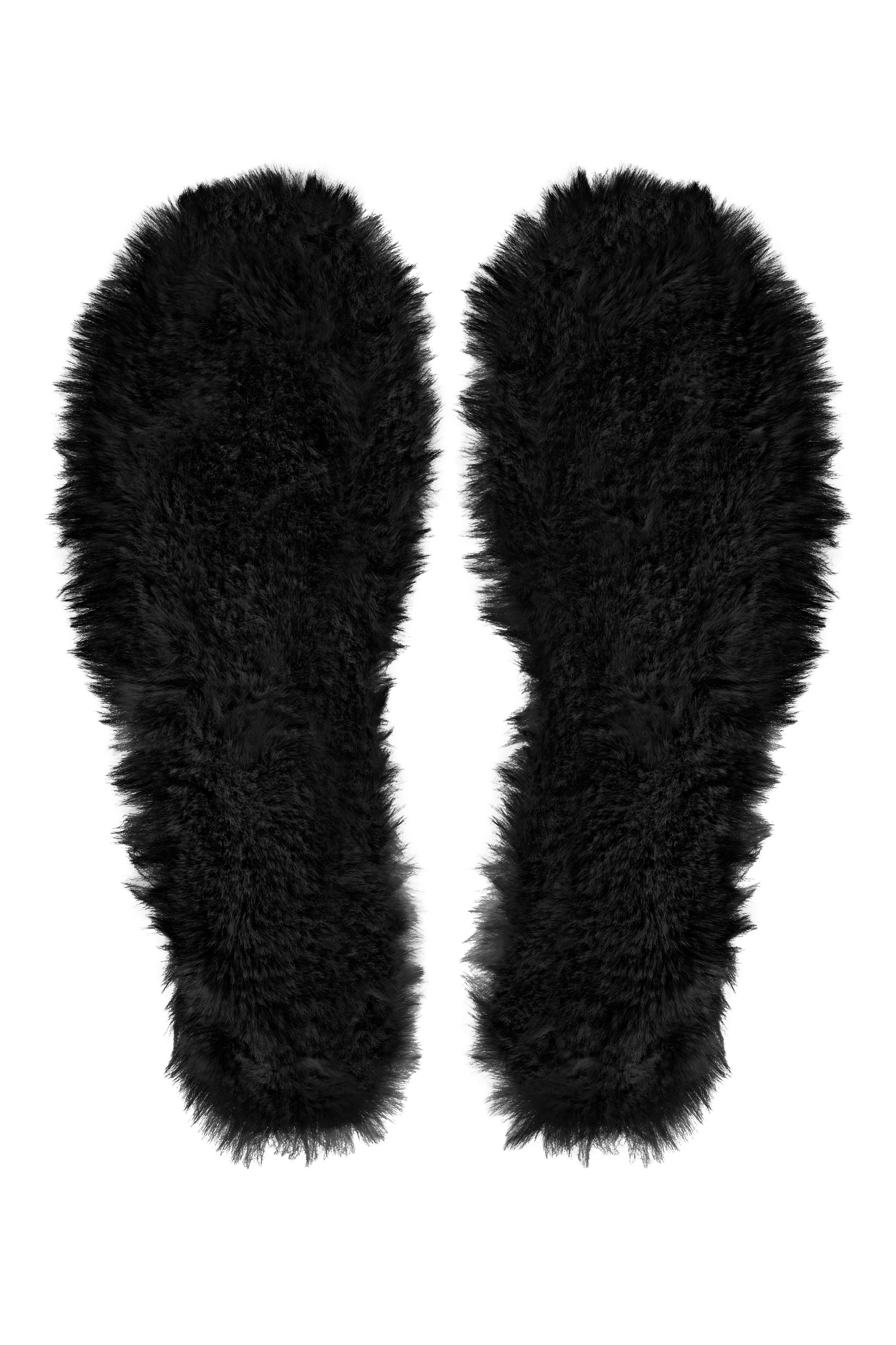 Classic Vegan Insole Faux Fur Black 1 #color_black