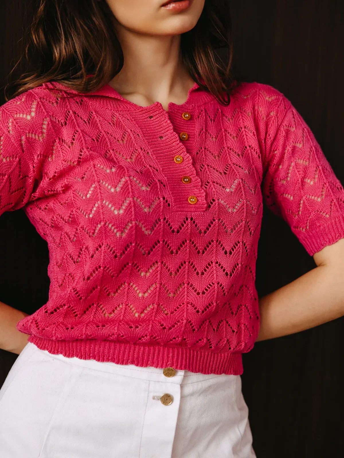 top ima in bably alpaca pink