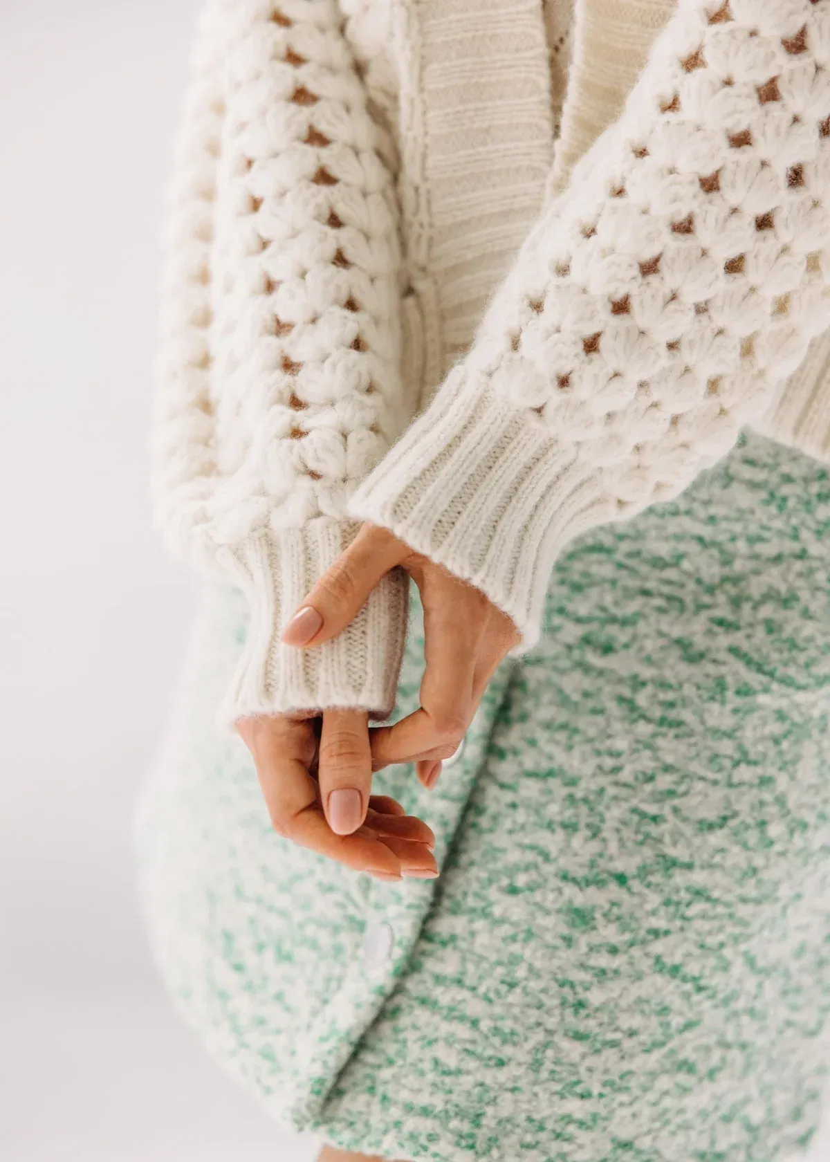 ita ito knitwear femme woman cardigan abanico cotton pima blanc 4