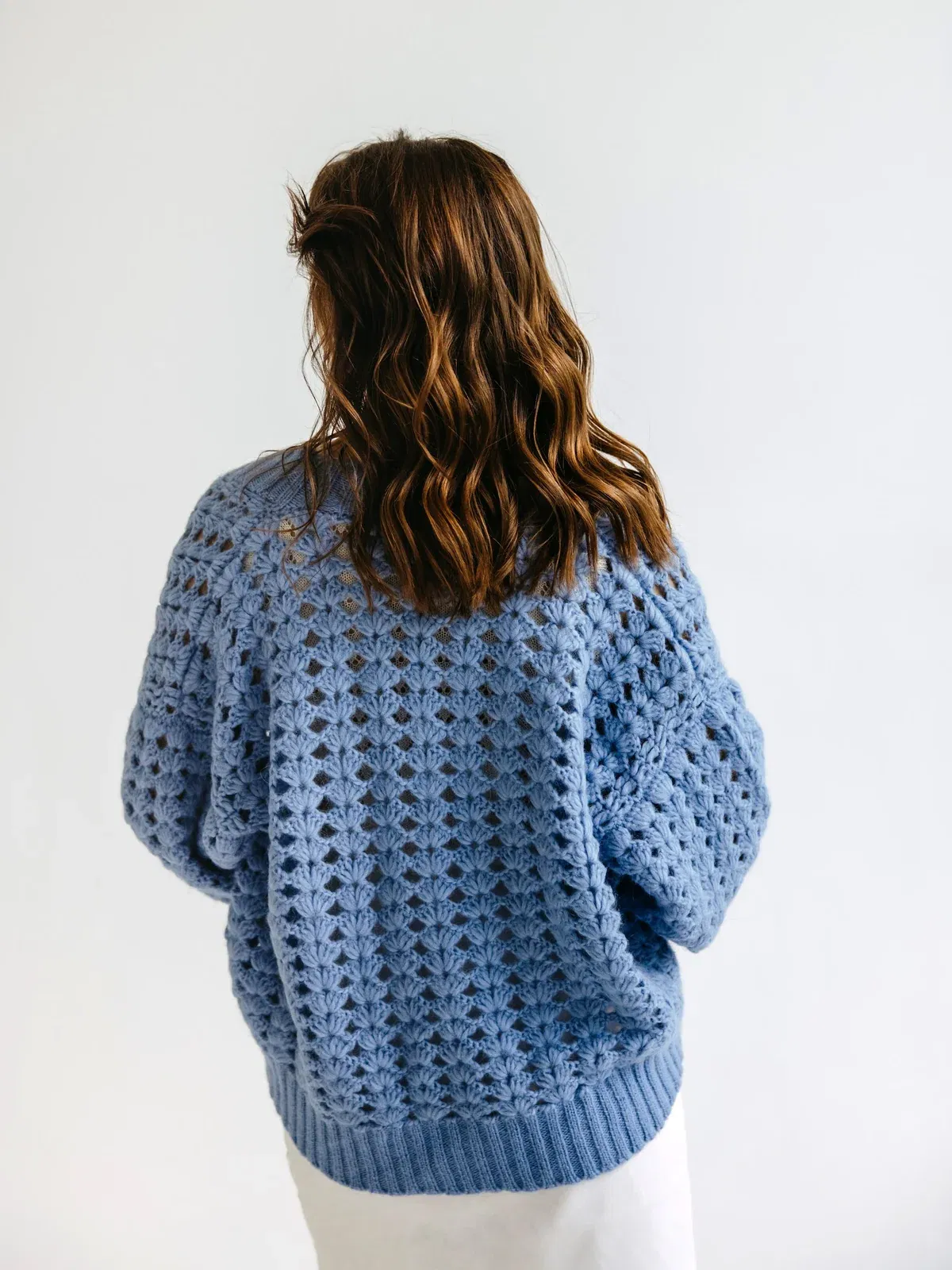 ita ito knitwear femme woman cardigan abanico baby alpaga alpaca bleu blue 0625 016