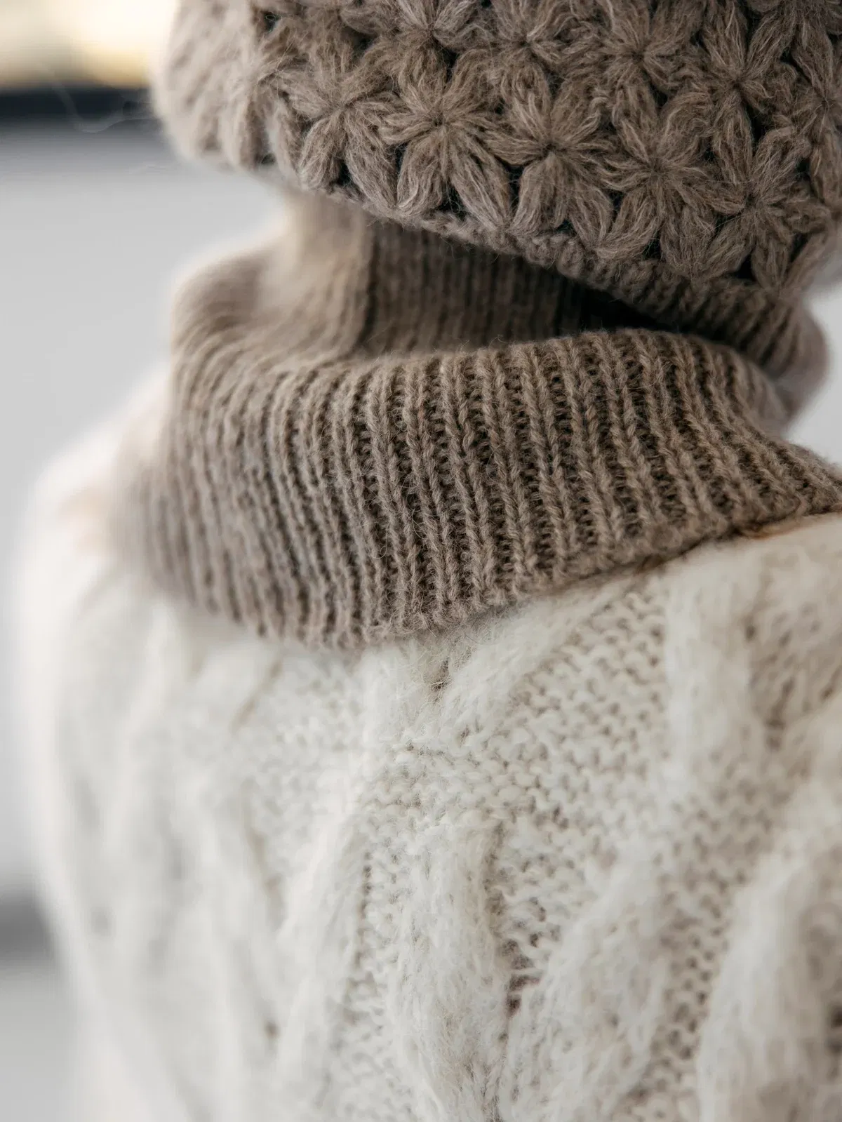 ita ito knitwear femme woman bonnet balaclava cap jasmin baby alpaga beige 010