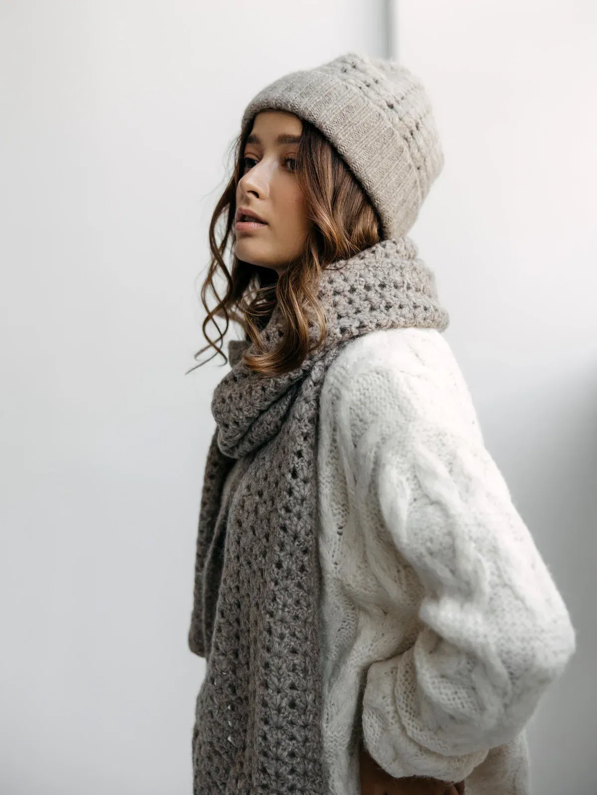 Abanico Scarf - Grey