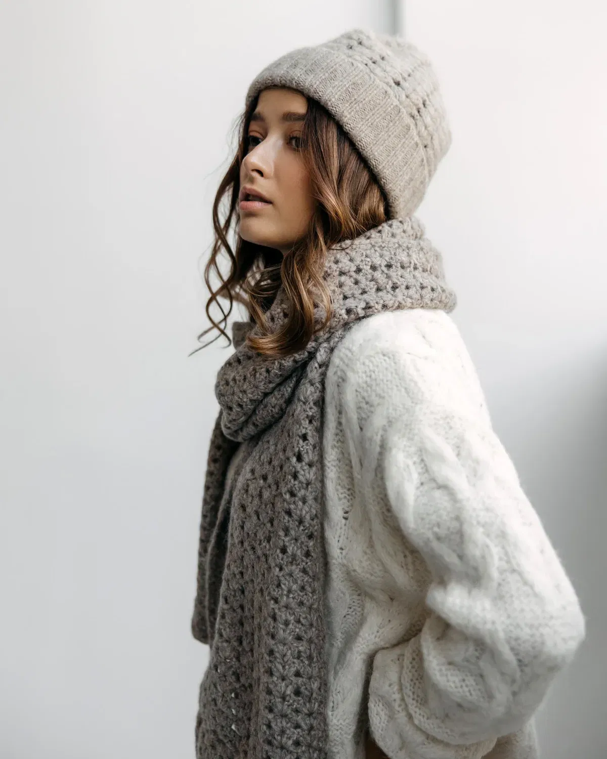 Abanico Scarf - Grey
