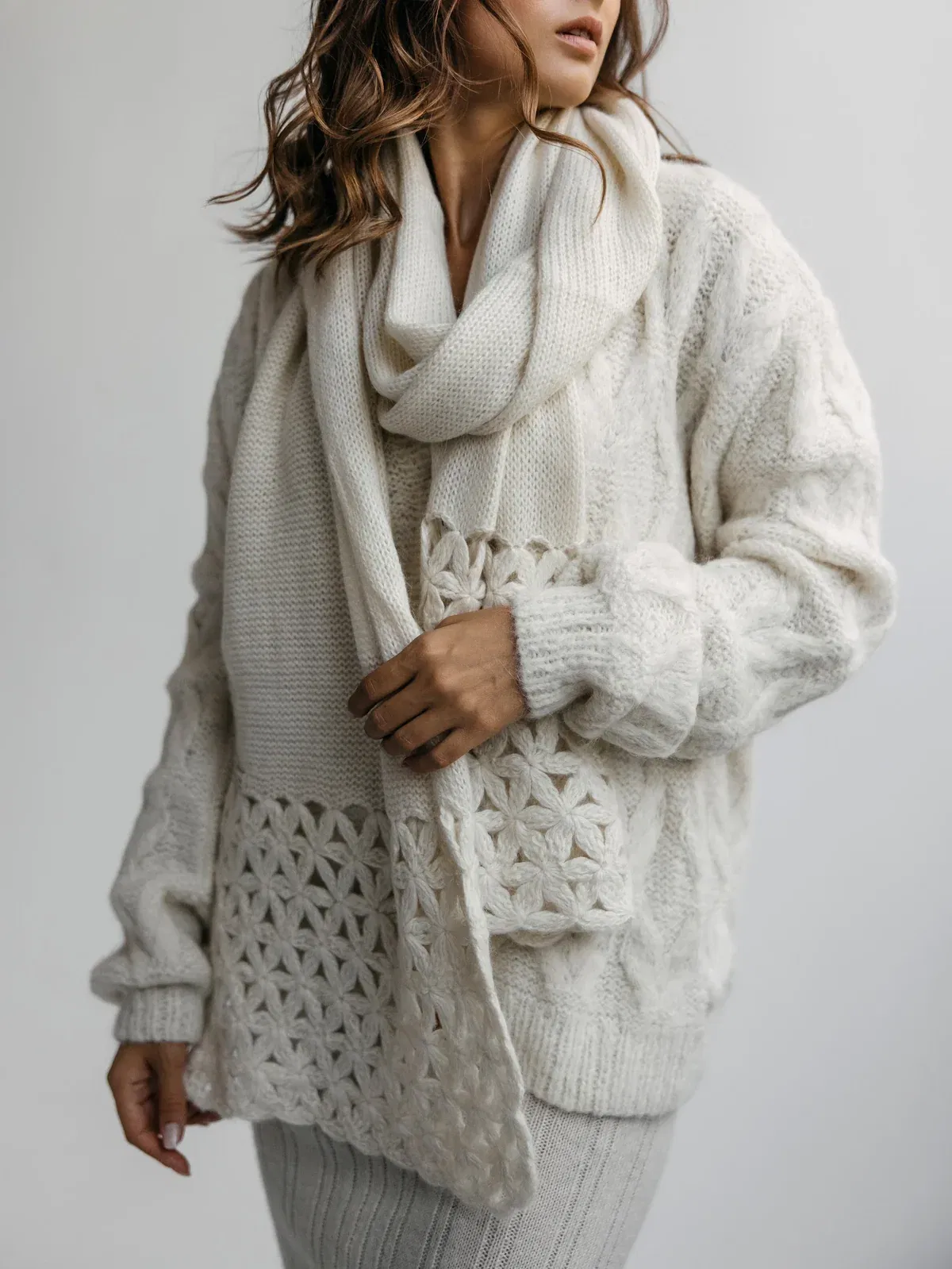 Jasmine Scarf - White