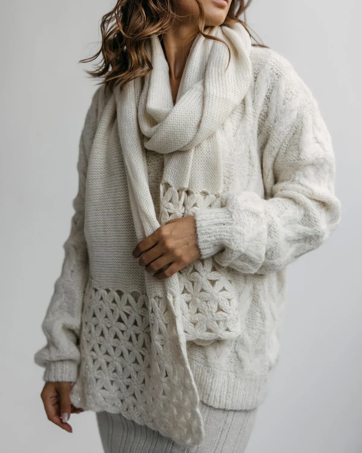 Jasmine Scarf - White