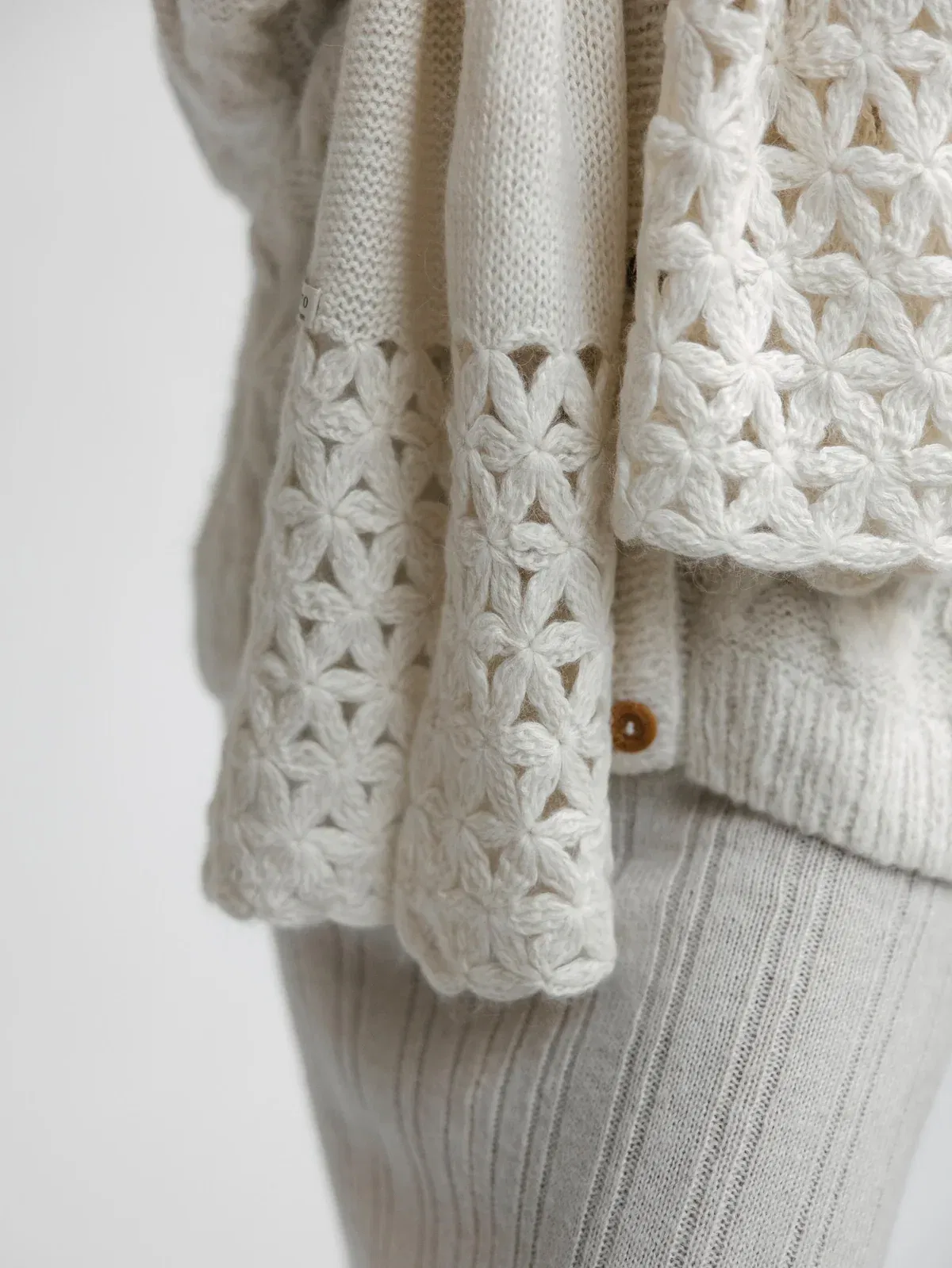 ita ito knitwear femme woman echarpe scarf jasmin baby alpaga blanc white 002
