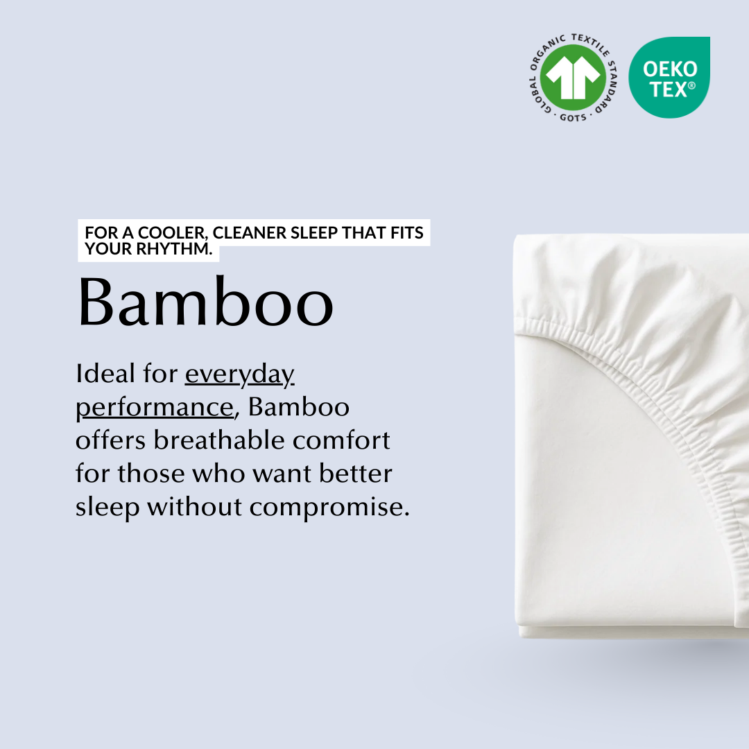 Light & Airy Fitted Sheet in White (Bamboo) 3 Light & Airy Fitted Sheet in White (Bamboo)