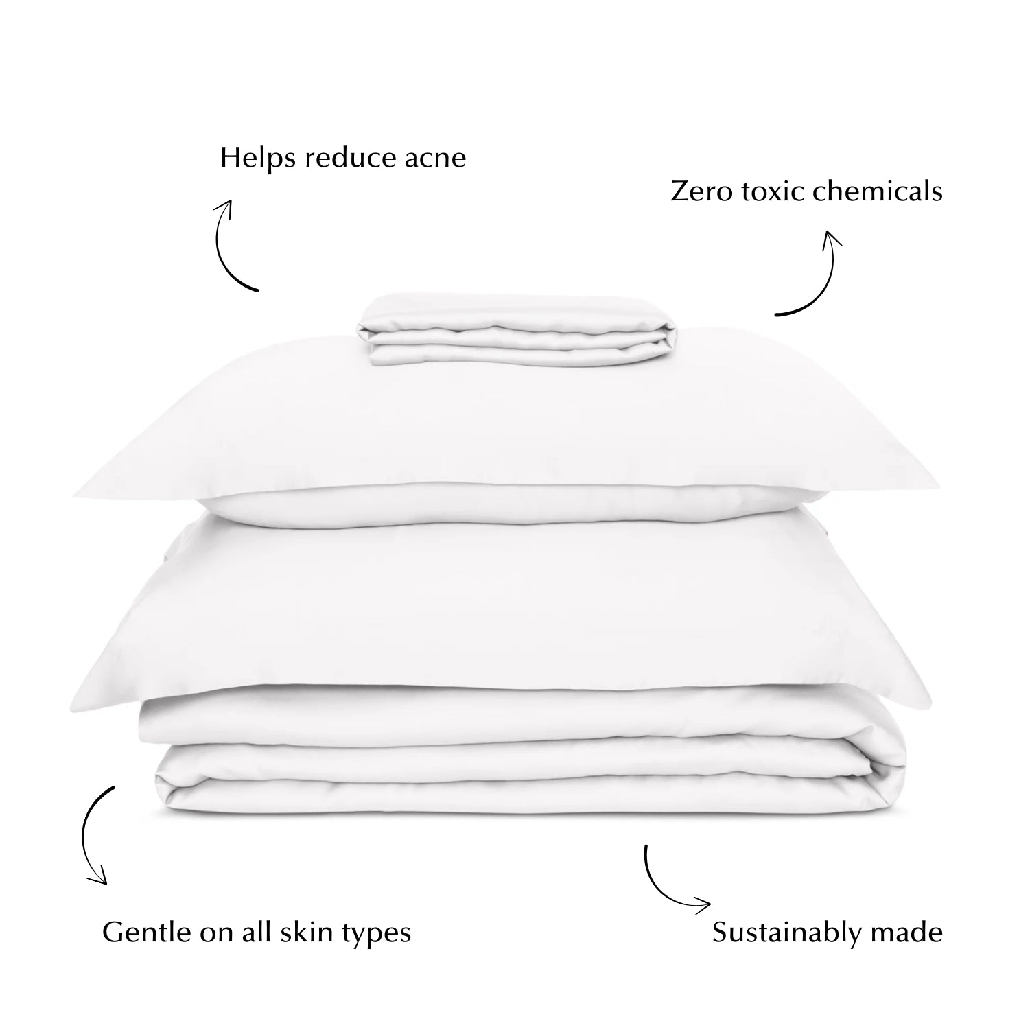 Bed Sheet Set in White (Best Seller) 3 Bed Sheet Set in White (Best Seller)