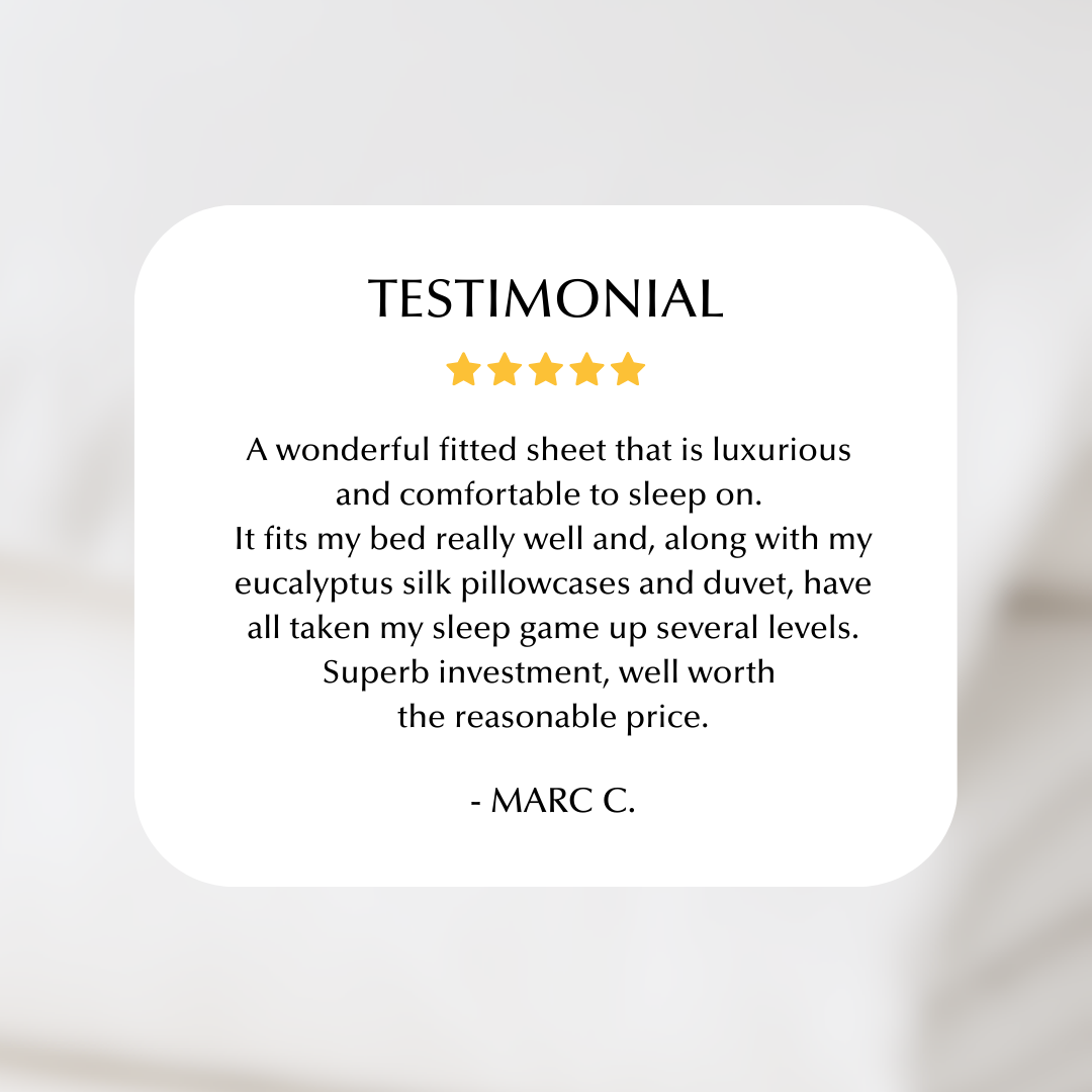 Cool & Comfy Silk Fitted Sheet (Eucalyptus) 7 Cool & Comfy Silk Fitted Sheet (Eucalyptus)
