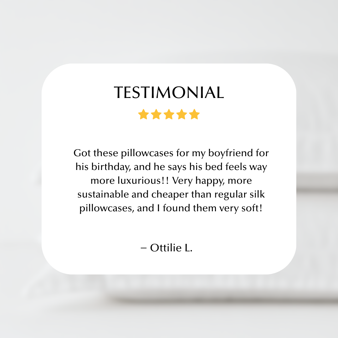 Cool & Comfy Silk Pillowcase Pair (Eucalyptus) 7 Cool & Comfy Silk Pillowcase Pair (Eucalyptus)