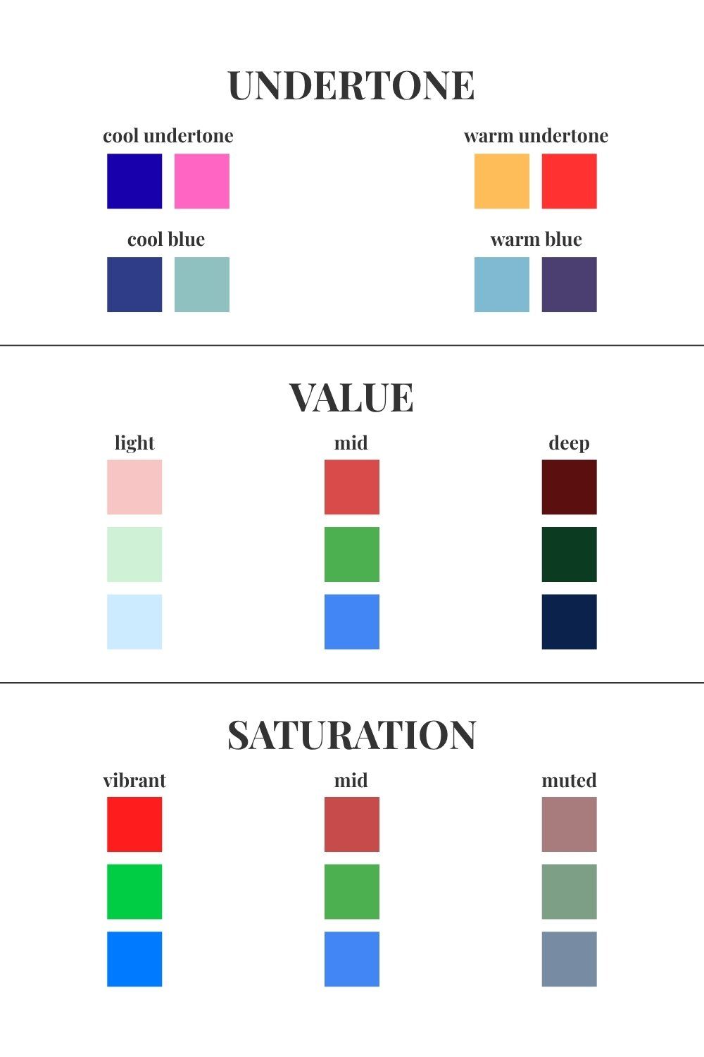 value light mid dark