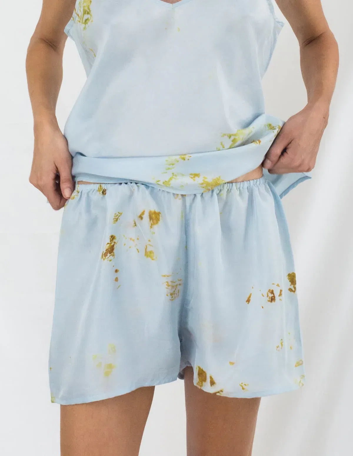 Jodhpur Organic Silk Spaghetti Top & Shorts 5 Jodhpur Organic Silk Spaghetti Top & Shorts