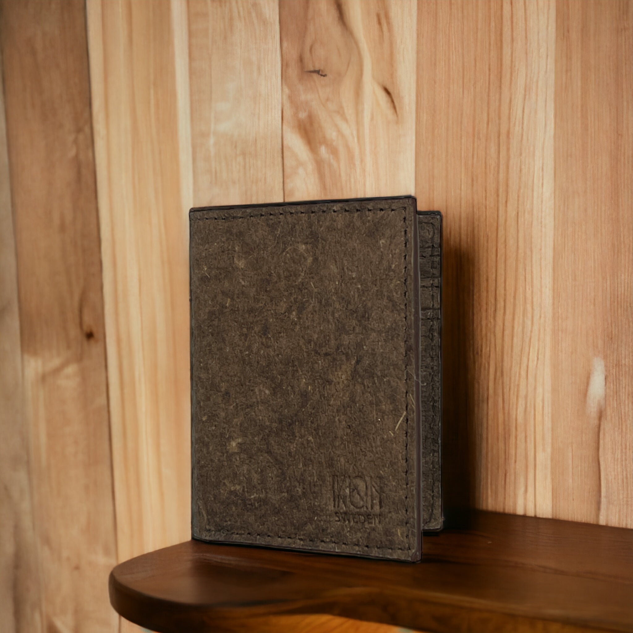 Compact Card Wallet 6 Dark Brown Vegan Card Wallet