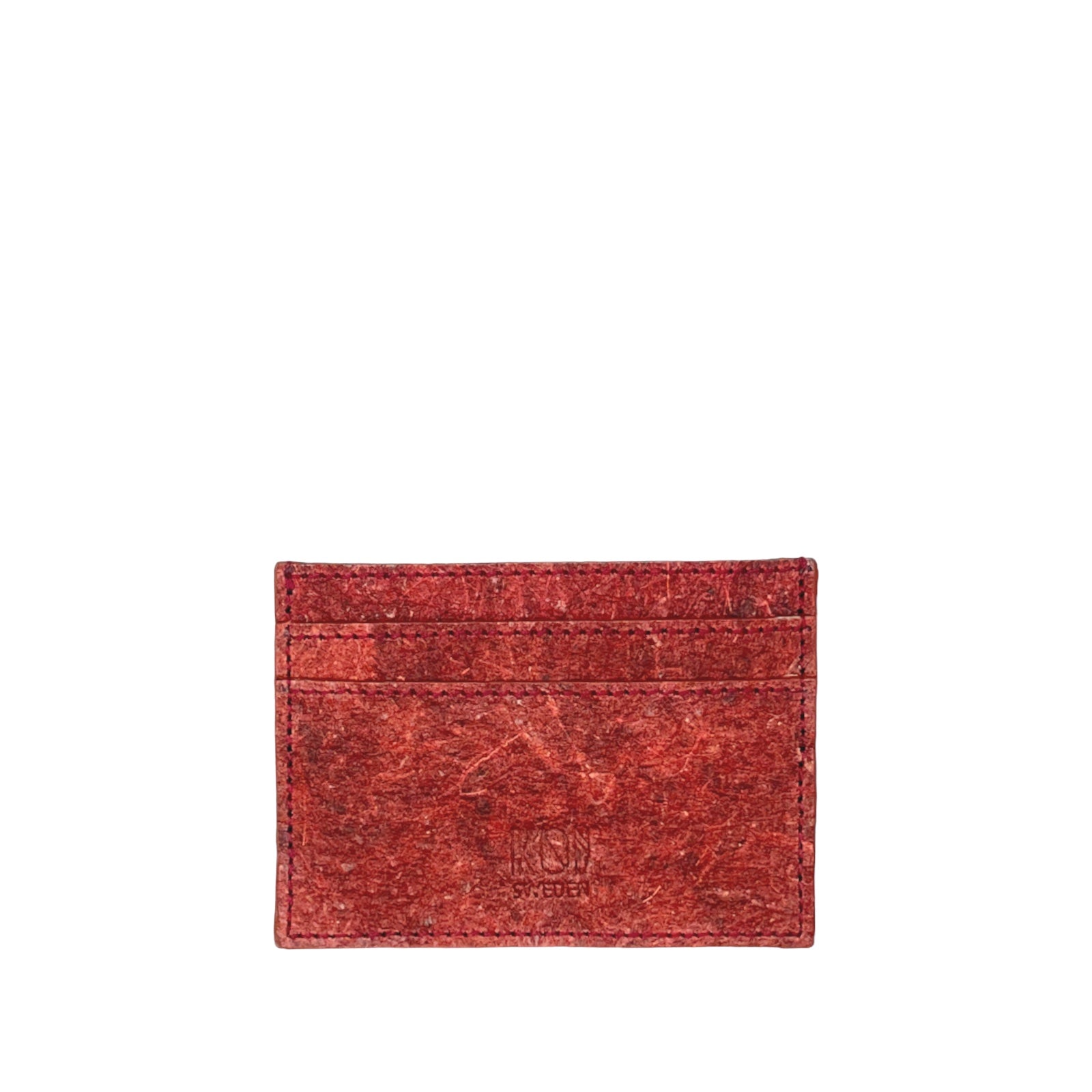 Kochi| Coconut Leather Card Holder - Wine Red 1 Wine Red vegan Card holder
