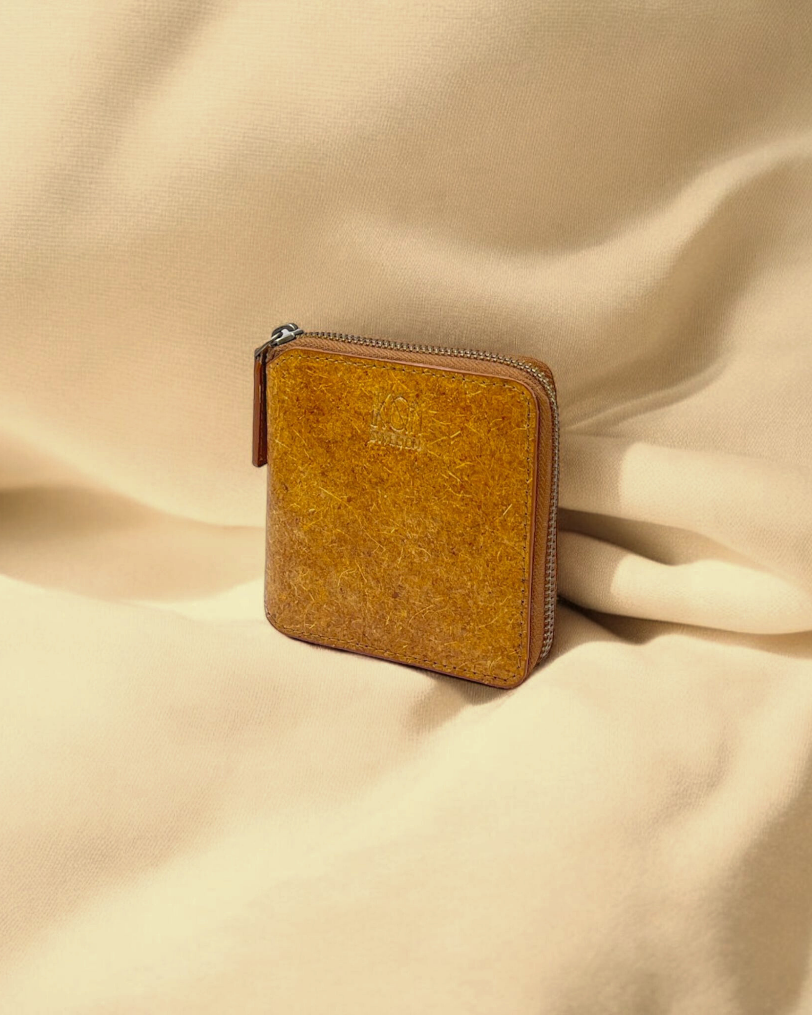 Kochi Small Zip Wallet - Cutch Brown 6 Cutch Brown leather wallet with a zipper