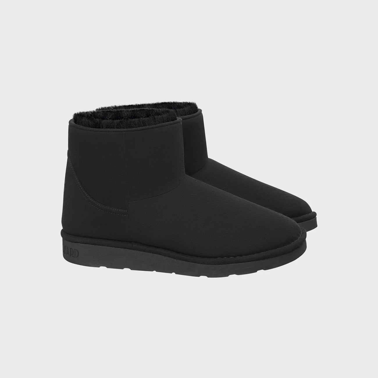 Classic Vegan Short Black Crystal 1 Charcoal black classic vegan boots with cruelty-free crystal style