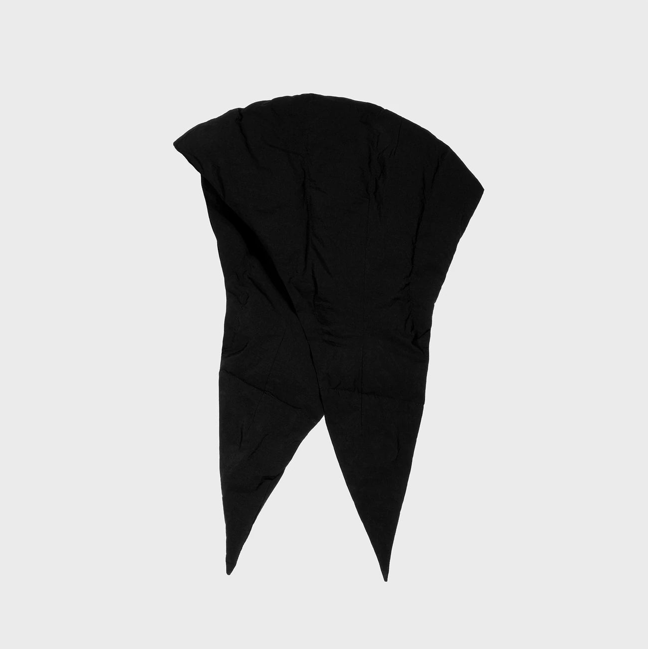 Winter Vegan Capuche Black 3 Charcoal black recycled cozy hooded scarf sustainable winter wear