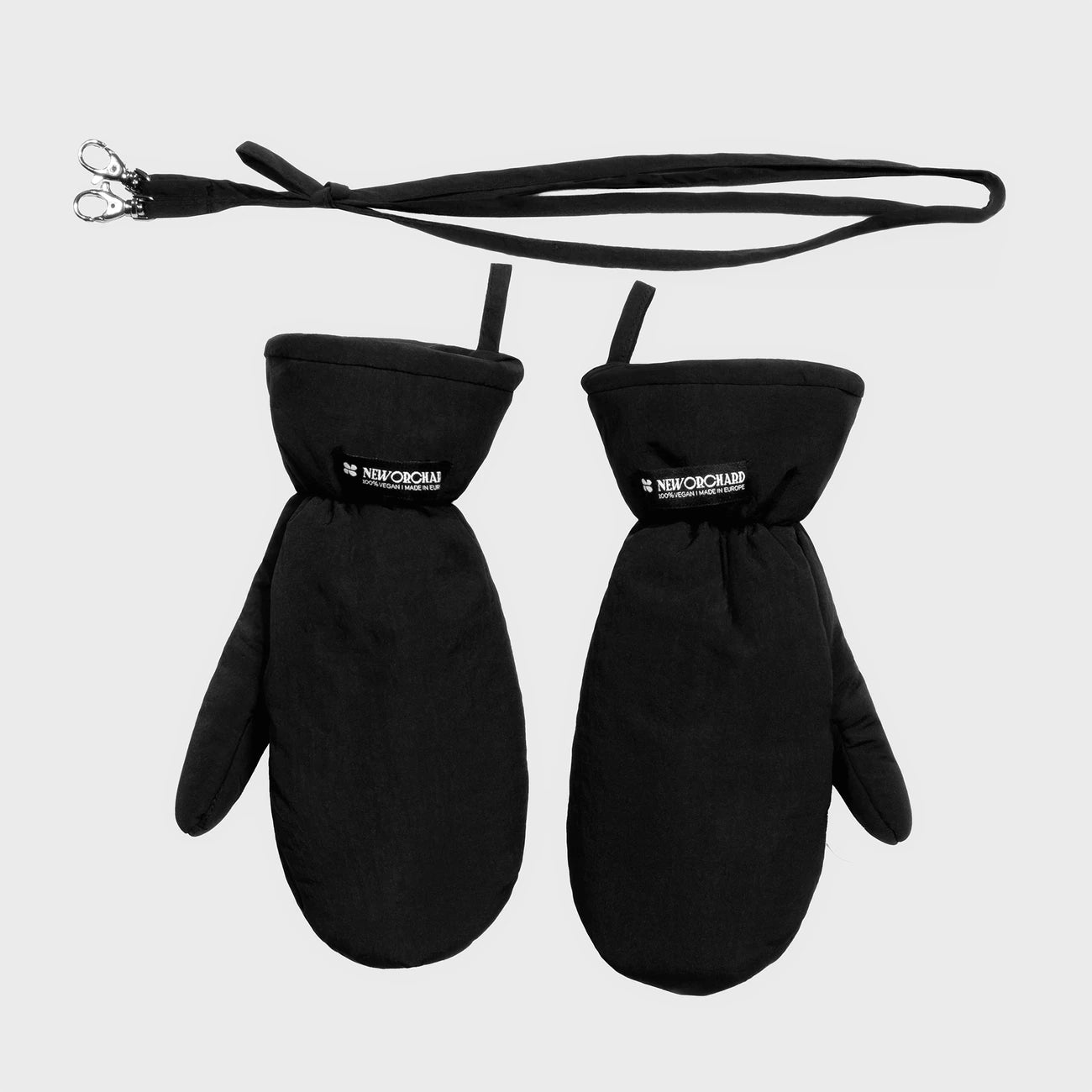 Winter Vegan Gloves Black 1 Black recycled vegan warm gloves eco friendly accessory