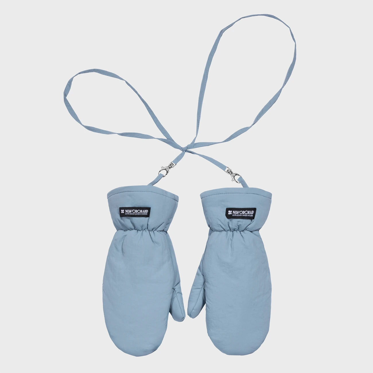 Winter Vegan Gloves Blue 1 Light blue vegan warm mittens cruelty free thermal gloves