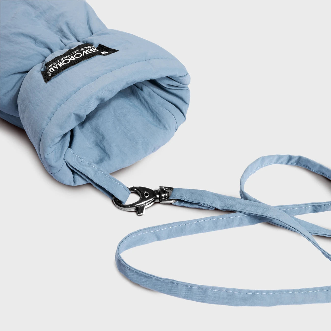 Winter Vegan Gloves Blue 3 Light blue vegan warm mittens cruelty free thermal gloves