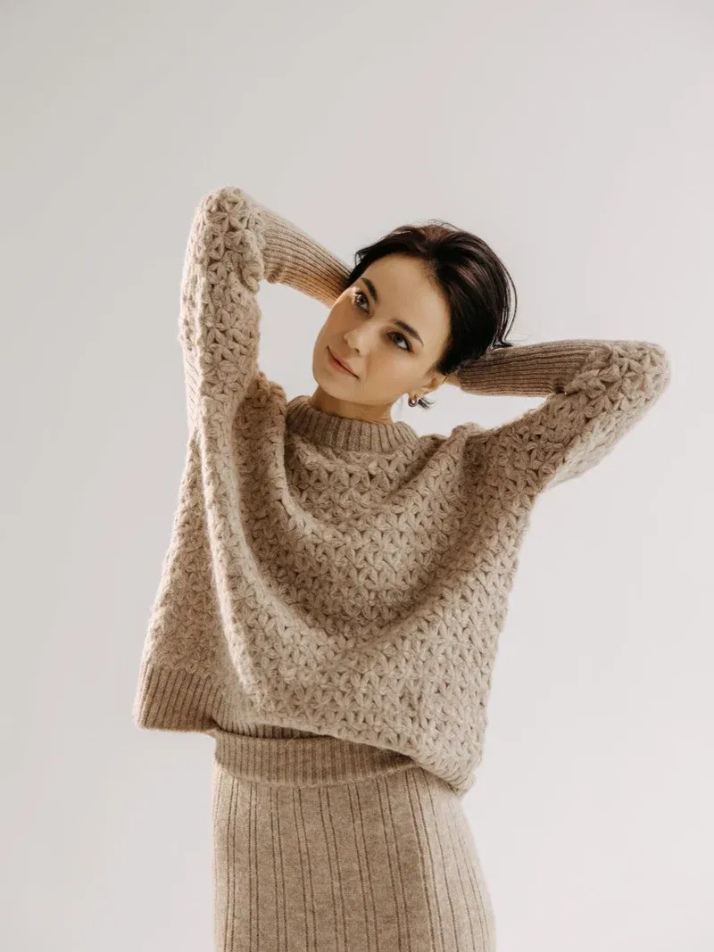 Jasmine Sweater - Light Brown