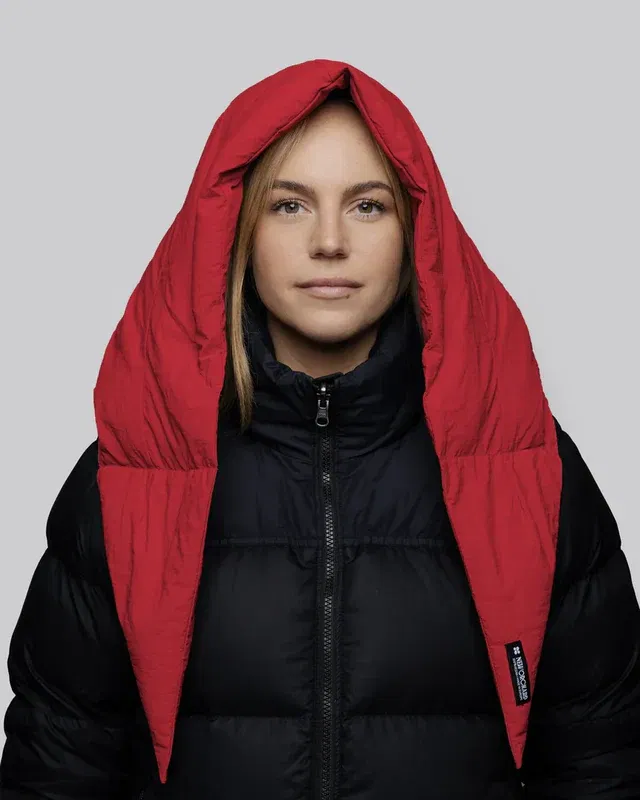 Winter Vegan Capuche Red