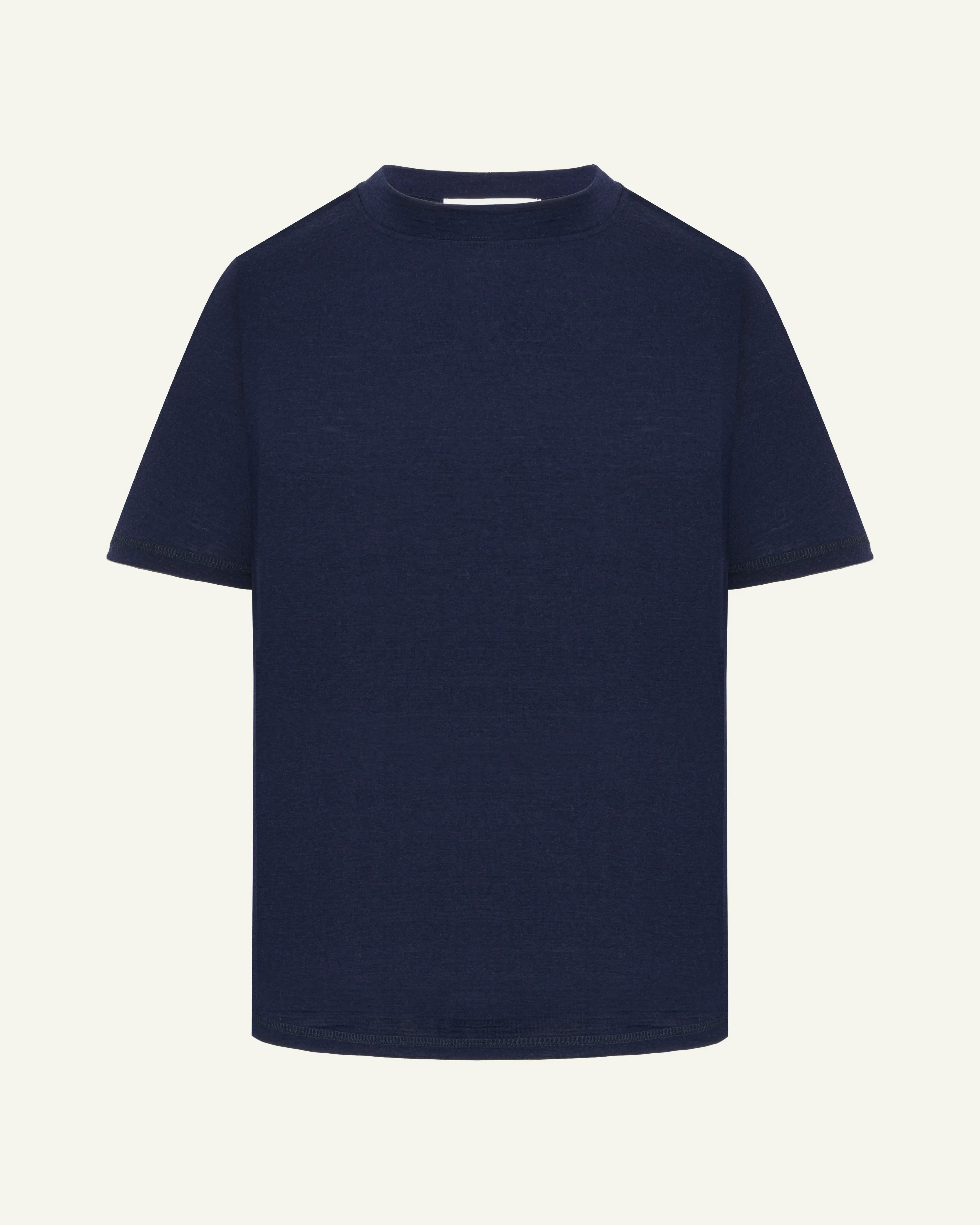 Men's Merino Wool Sports T-shirt - Dark Blue - Zubek.Co