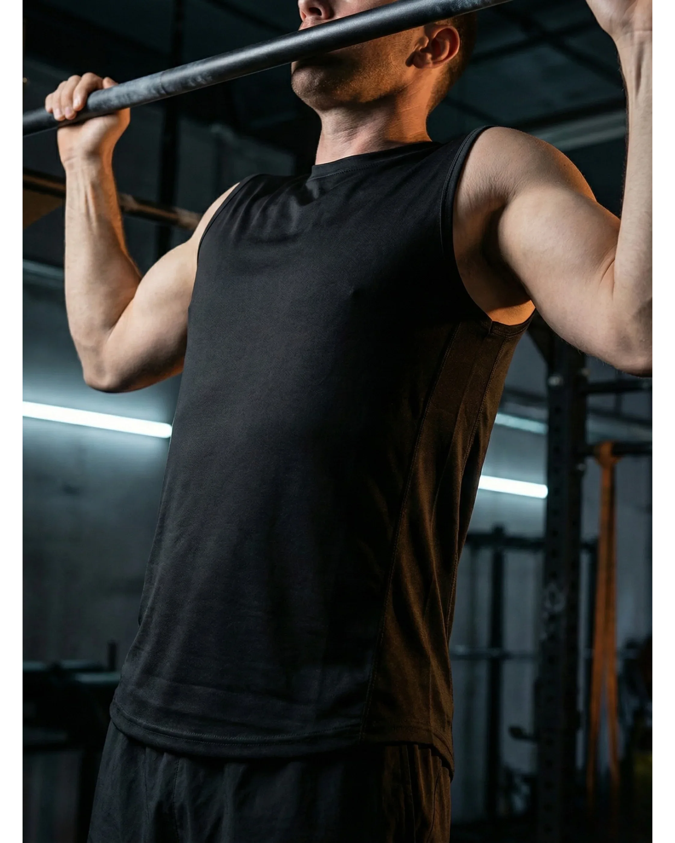 Men's Seaweed Sleeveless T-Shirt - Black - Zubek.Co