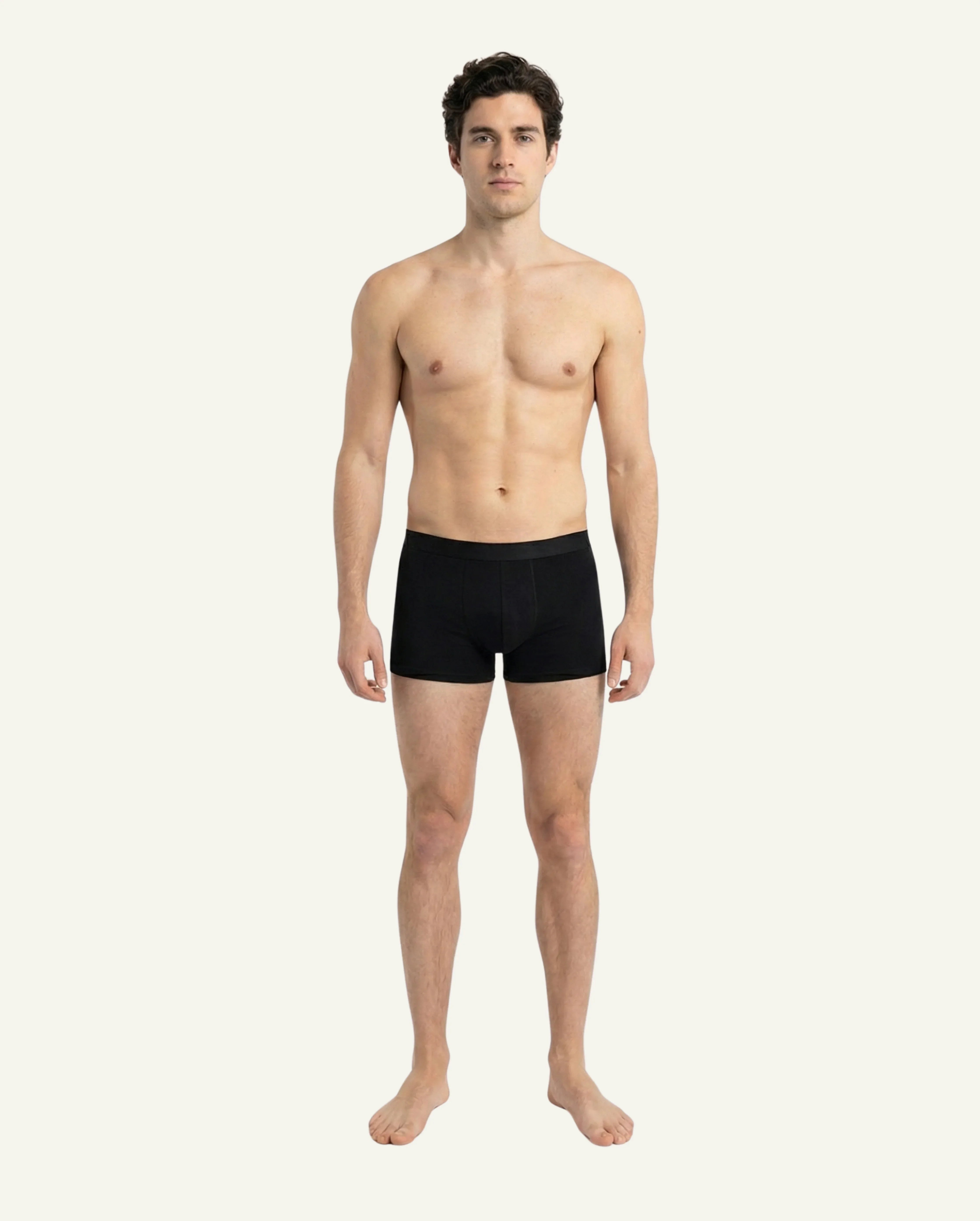 Men's Merino Wool Boxer Briefs | Breathable Natural Trunks 4 Merino Wool Boxers – Black - Zubek.Co