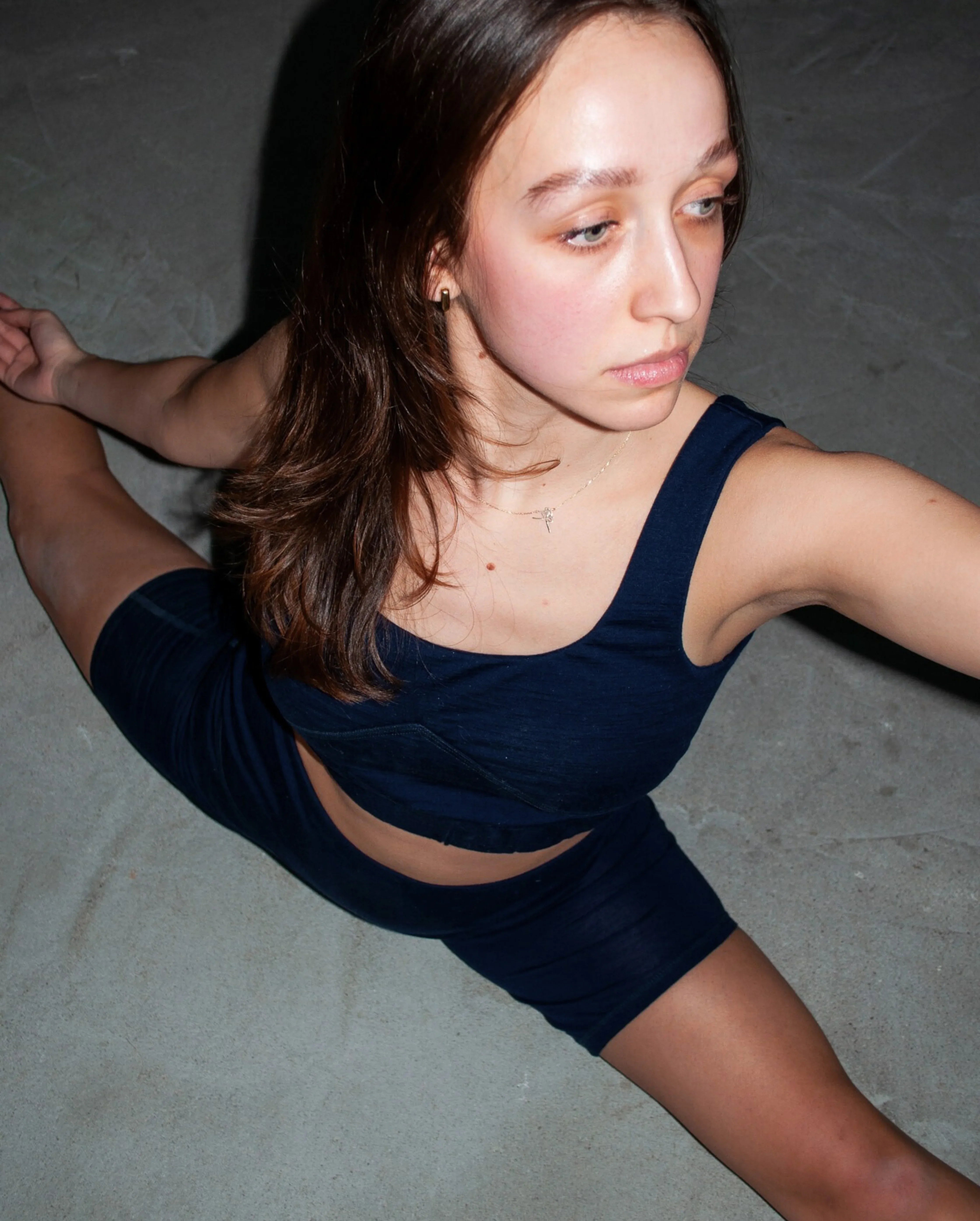 Merino Wool Sports Bra - Dark Blue 2 Merino Wool Sports Bra - Dark Blue - Zubek.Co