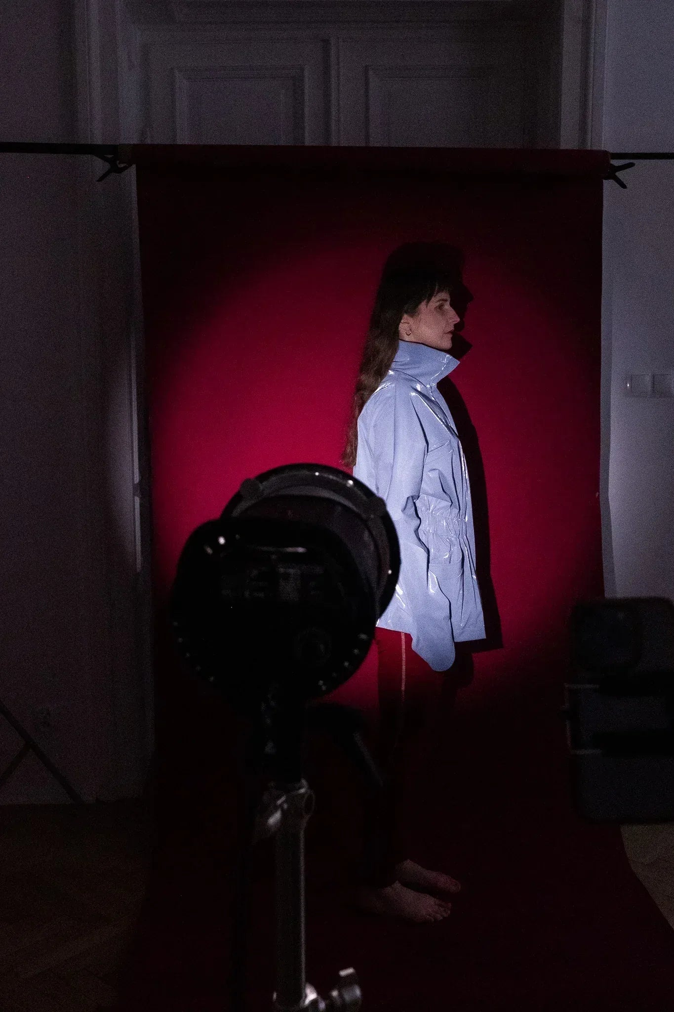 Single-Panel Cotton Windbreaker with Lyocell/Wool Lining - Light Blue 11 Single-Panel Cotton Windbreaker with Lyocell/Wool Lining - Light Blue - Zubek.Co