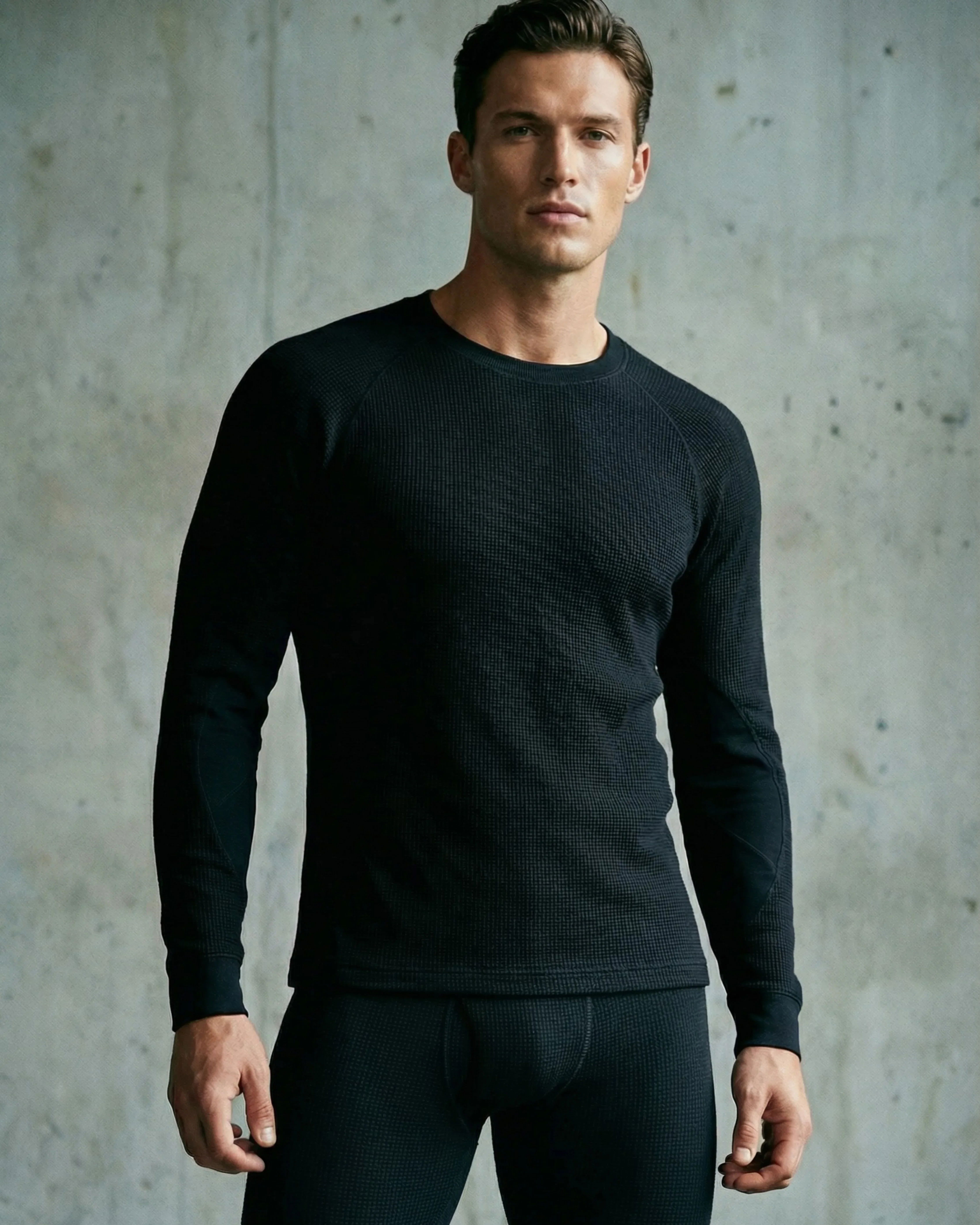 Men's Merino Wool Base Layer Set | Longsleeve + Long Johns - Zubek.Co