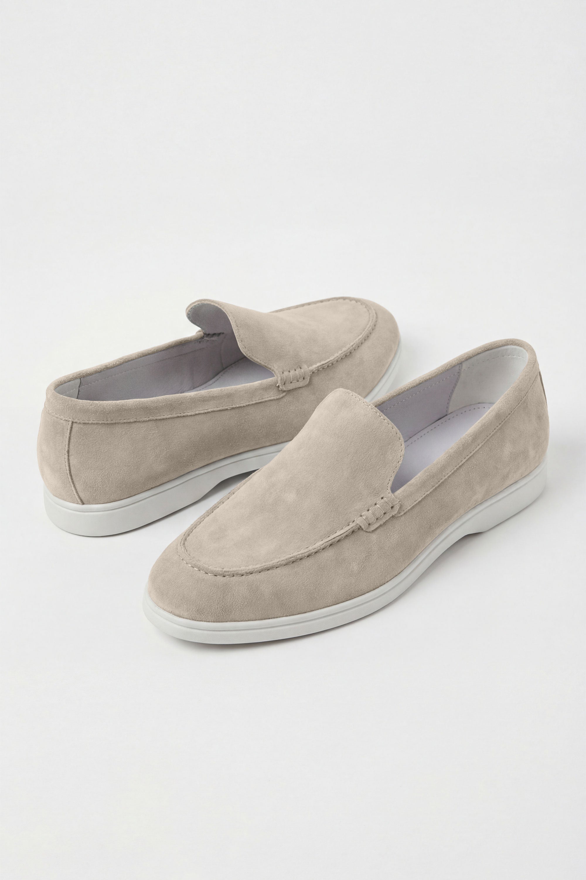 Florence Suede Loafer - Beige 2 Vercate - Suède Loafer - Herenschoen - Instappers - Italiaans Leer - Heren Schoenen - Beige