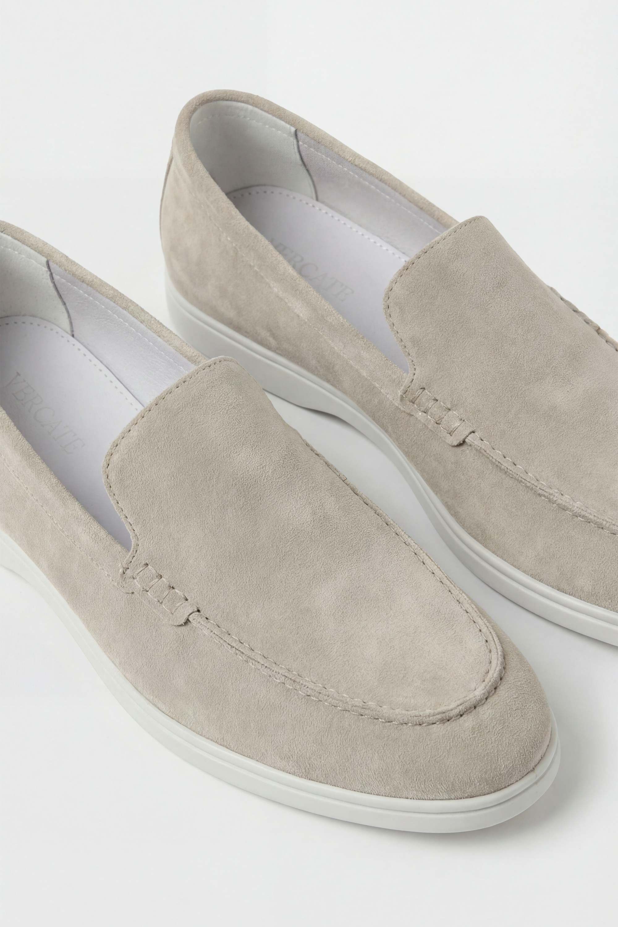 Florence Suede Loafer - Beige 5 Vercate - Suède Loafer - Herenschoen - Instappers - Italiaans Leer - Heren Schoenen - Beige