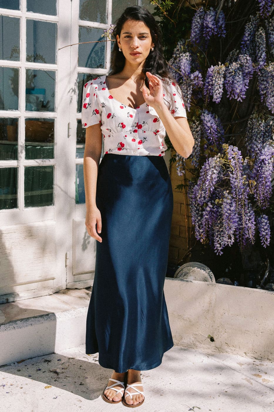 Skirt Iris navy 1 Skirt Iris navy