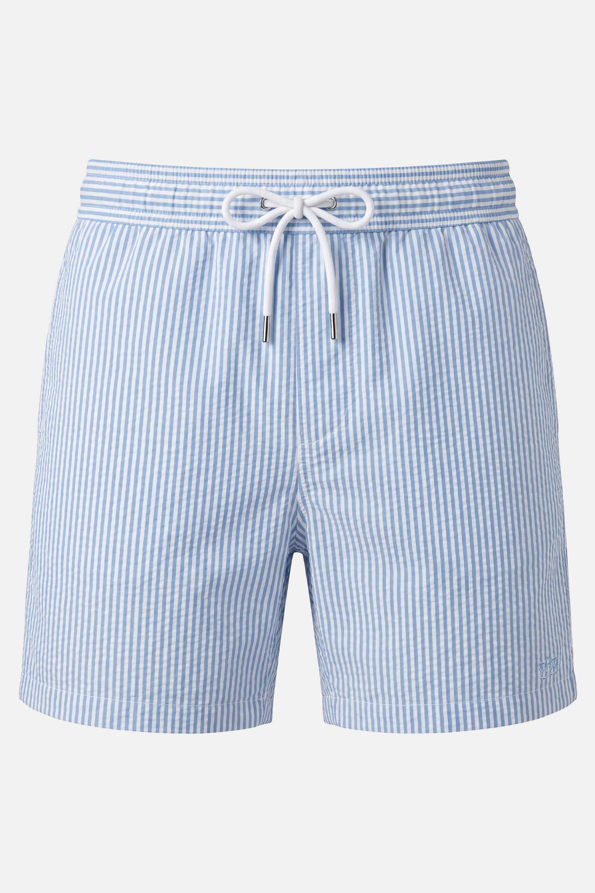 Seersucker Swim Shorts - Light Blue 1 packshot