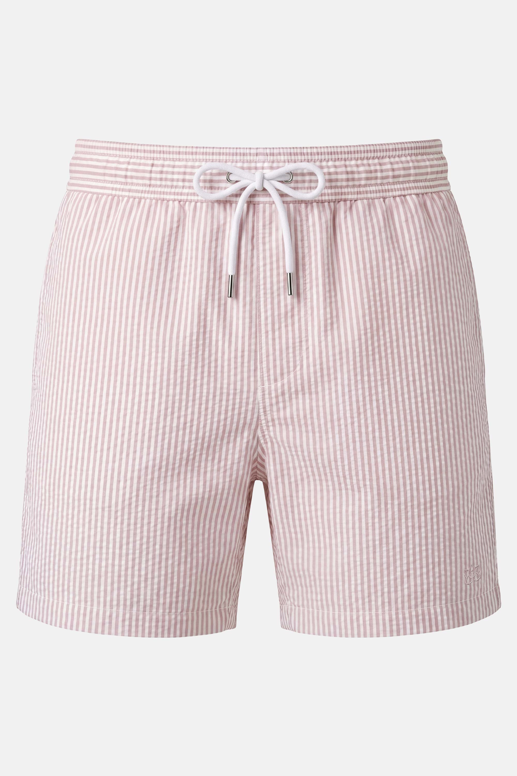 Seersucker Swim Shorts - Pink 1 packshot