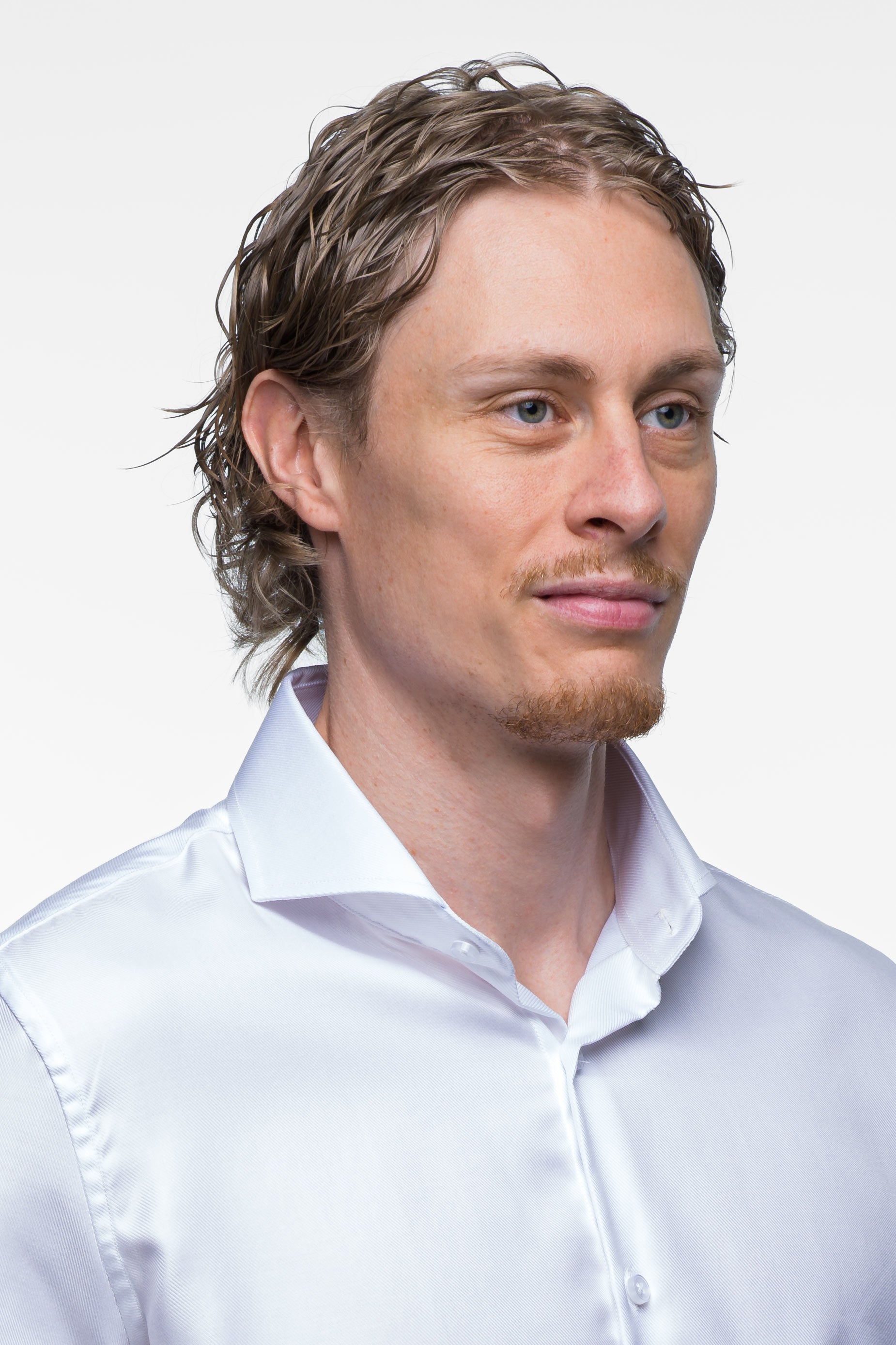 Non Iron Shirt - Twill - White 4 Vercate - Strijkvrij Overhemd - Twill Katoen - Business Shirt - Lange Mouwen - Slim Fit - Heren - Wit
