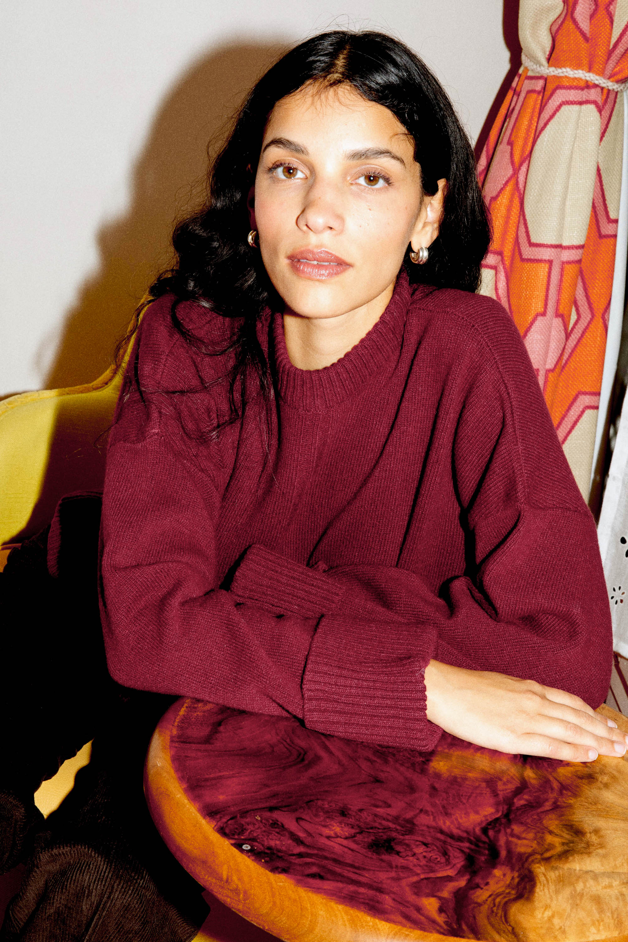 Sweater Zamia burgundy 1 Sweater Zamia burgundy