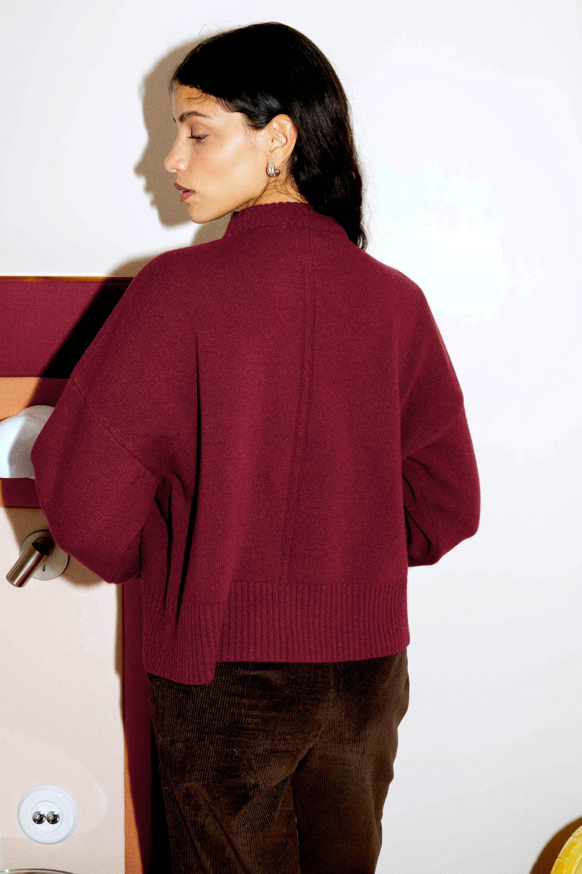 Sweater Zamia burgundy 4 Sweater Zamia burgundy