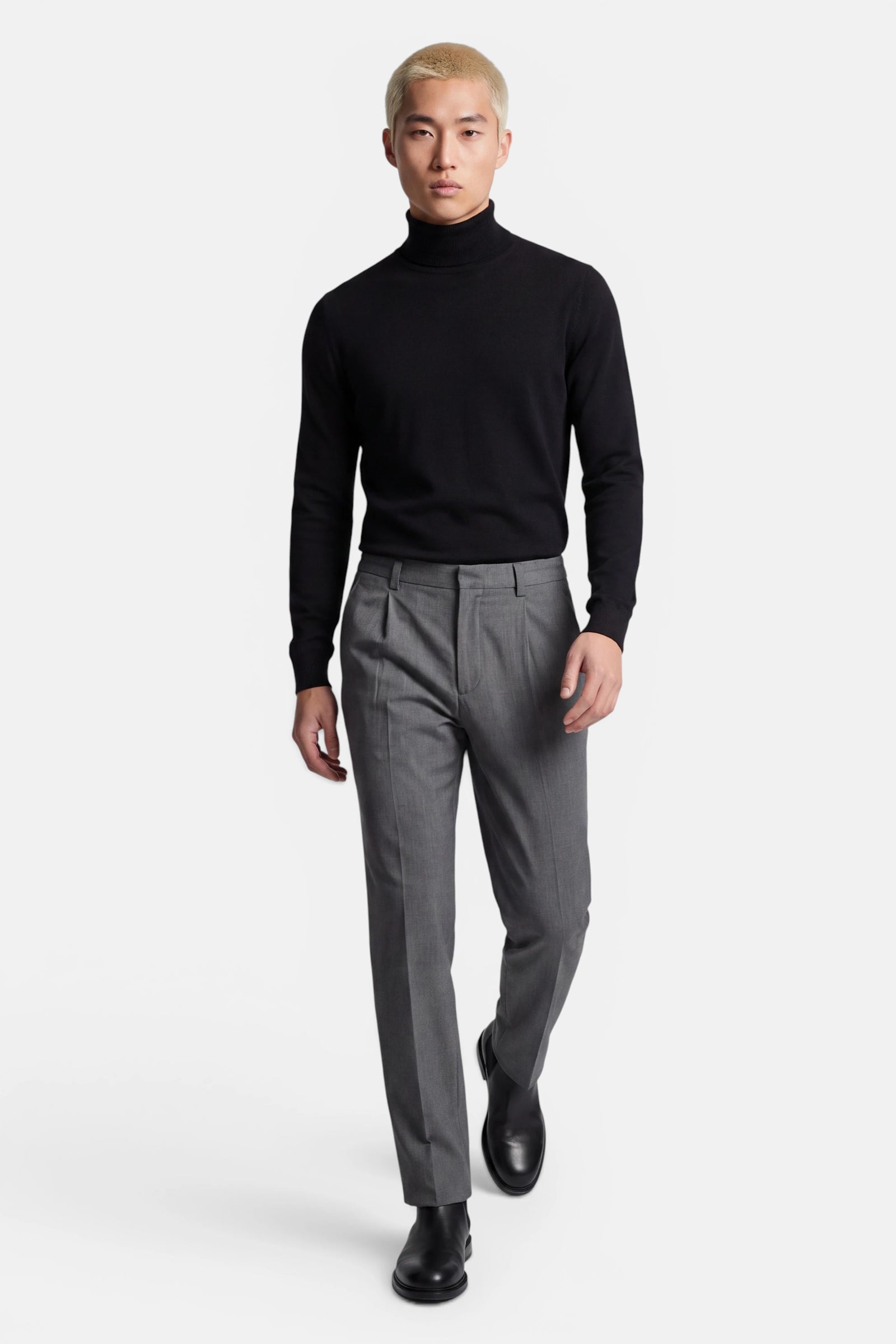 Turtleneck Sweater - Cashmere Blend - Black 5 Vercate - Coltrui Heren - Zwart - Cashmere Blend - Pullover - Regular Fit
