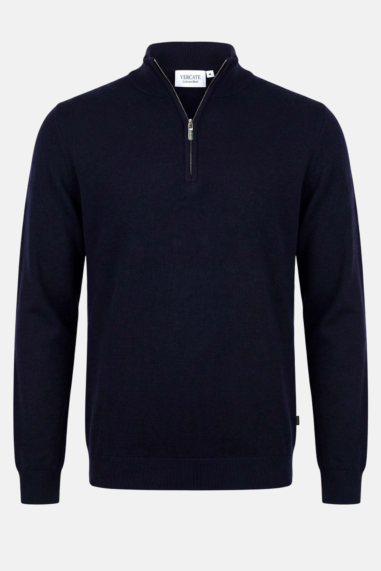 Half Zip - Cashmere Blend - Navy 1 packshot