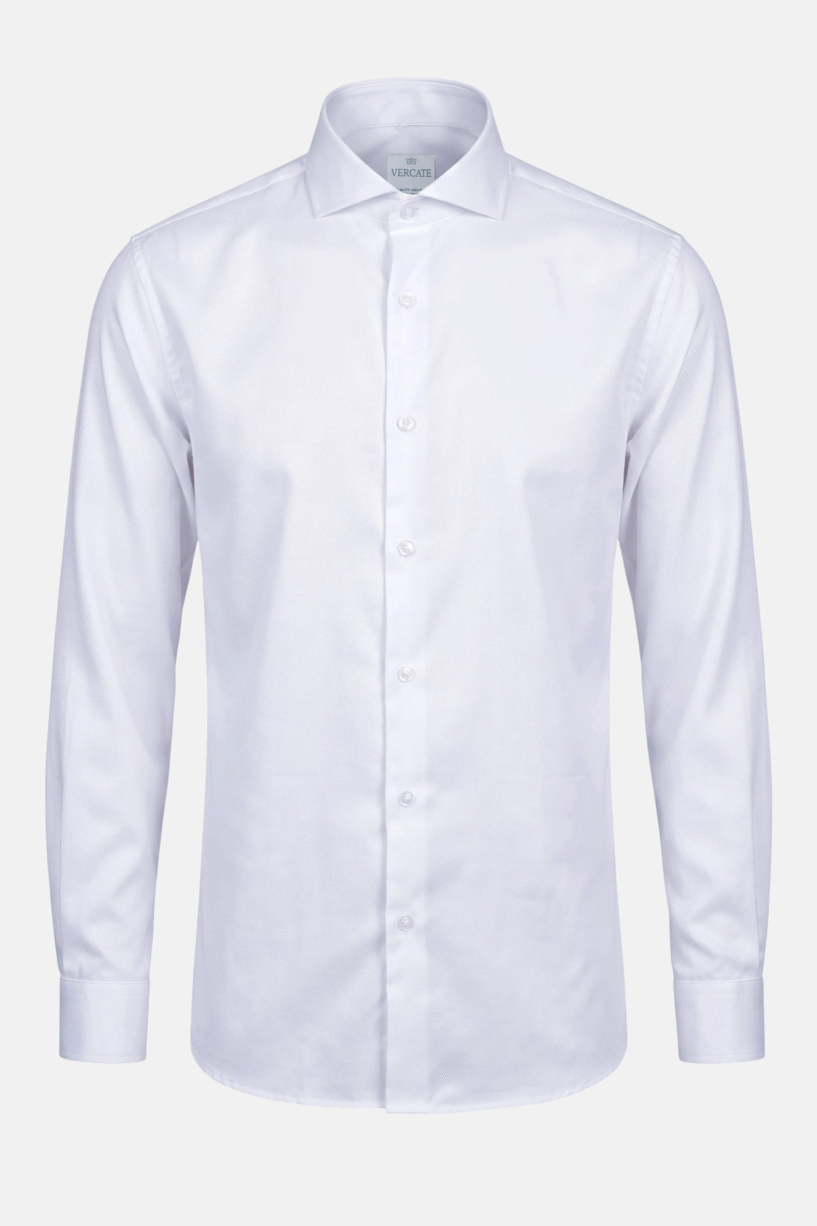 Non Iron Shirt - Twill - White 6 packshot